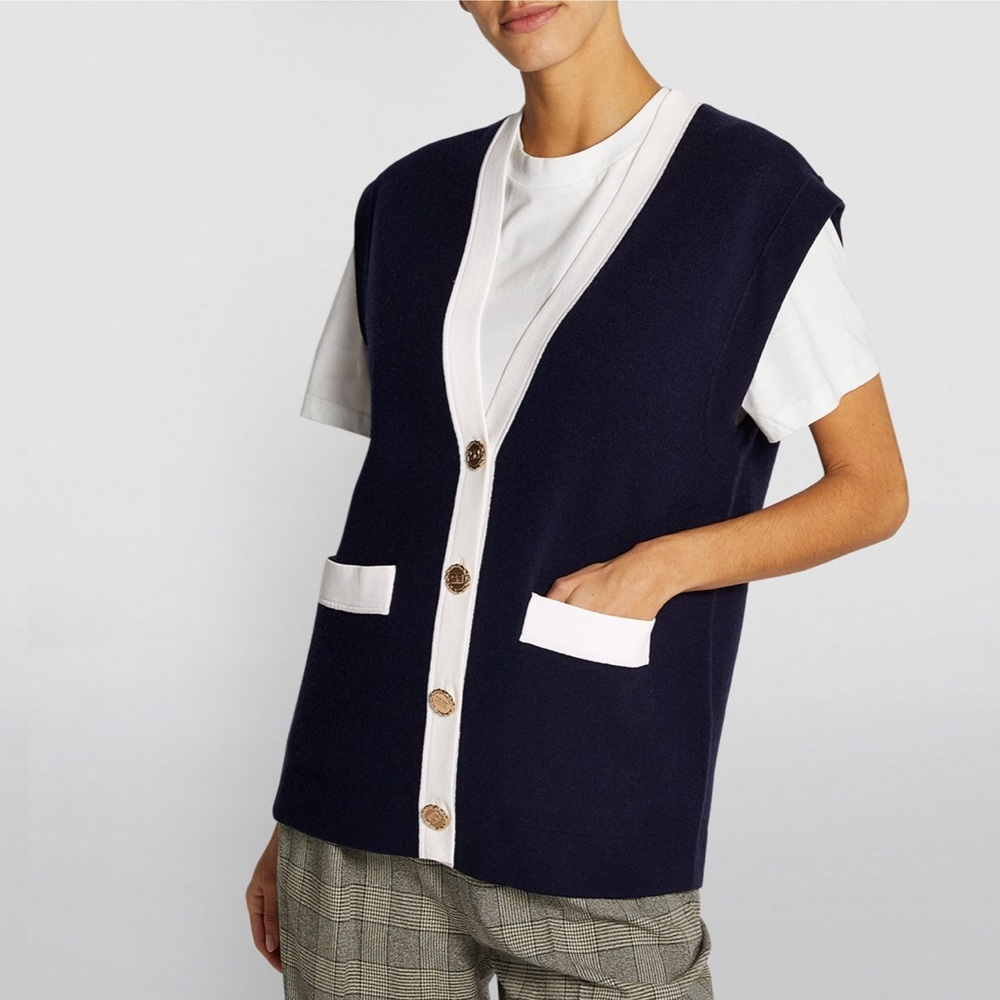 Sandro Navy Vest